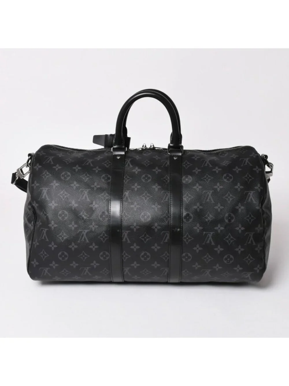 Louis Vuitton Keepall Bandouliere 45 Boston Bag Monogram Eclipse Black